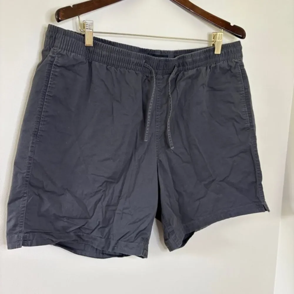 Bonobos XL Charcoal Gray Elastic Waist Shorts Preppy Sporty Outdoors Coastal